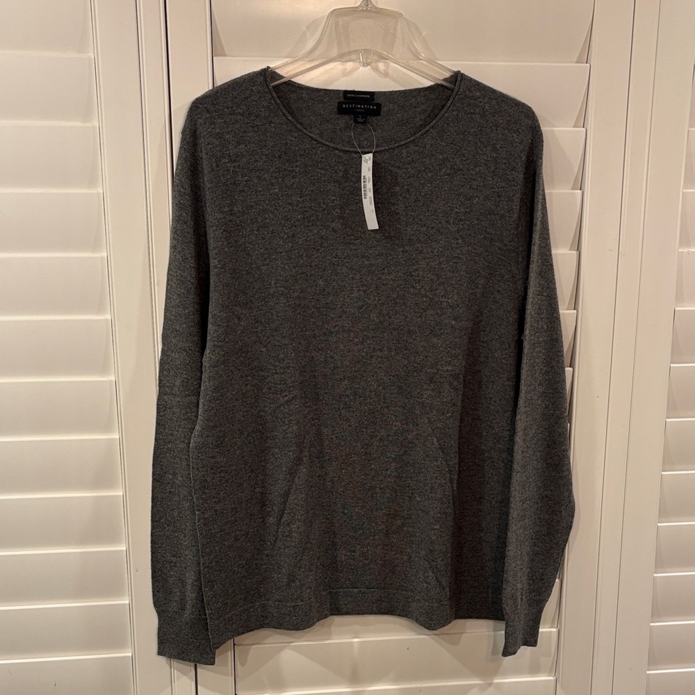 J. Crew Heather Gray Cashmere Sweater